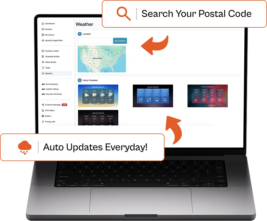 LightningAds Digital weather feature