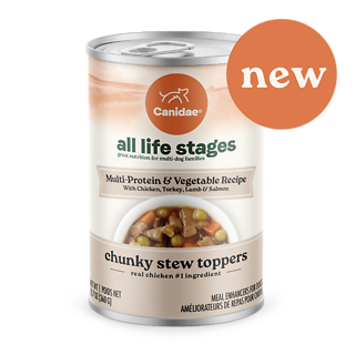 All Life Stages Chunky Stew Toppers Multi-Protein & Vegetable Recipe Canned Dog Food 12.7 oz