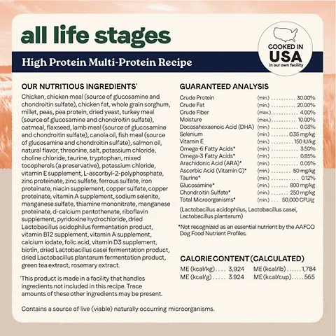 All Life Stages High Protein Multi-Protein Recipe Dry Dog Food 27 lb