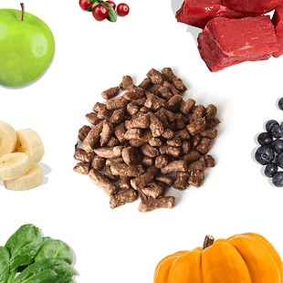 Meal Bites Beef Freeze-Dried Raw Dog Food 14 oz