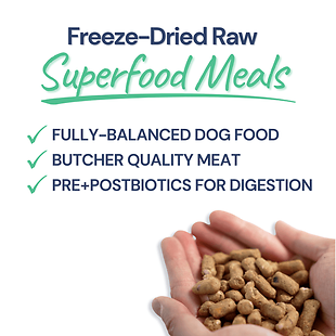 Meal Bites Beef Freeze-Dried Raw Dog Food 14 oz