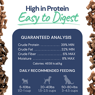 Meal Bites Beef Freeze-Dried Raw Dog Food 14 oz
