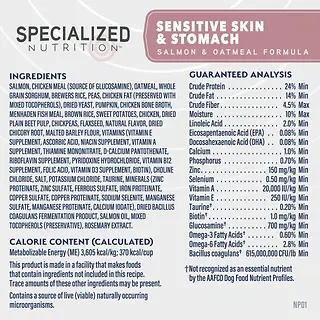 Specialized Nutrition Sensitive Skin & Stomach Salmon & Oatmeal Formula Dry Dog Food 3.5 lb