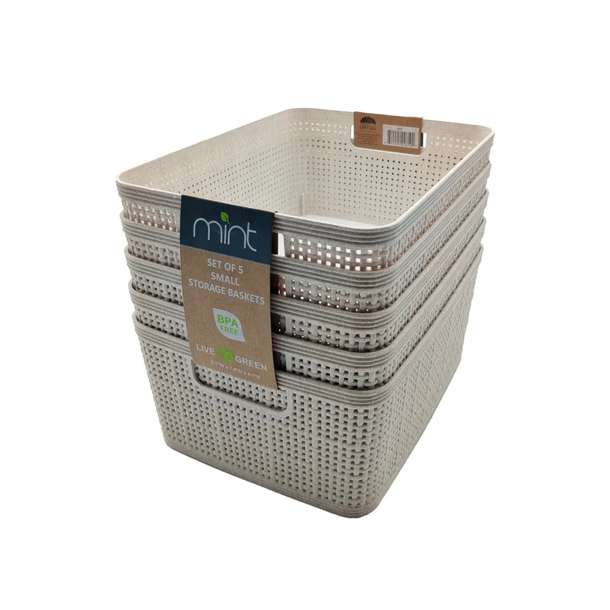 Wheat Straw - S/5 SM Storage Baskets