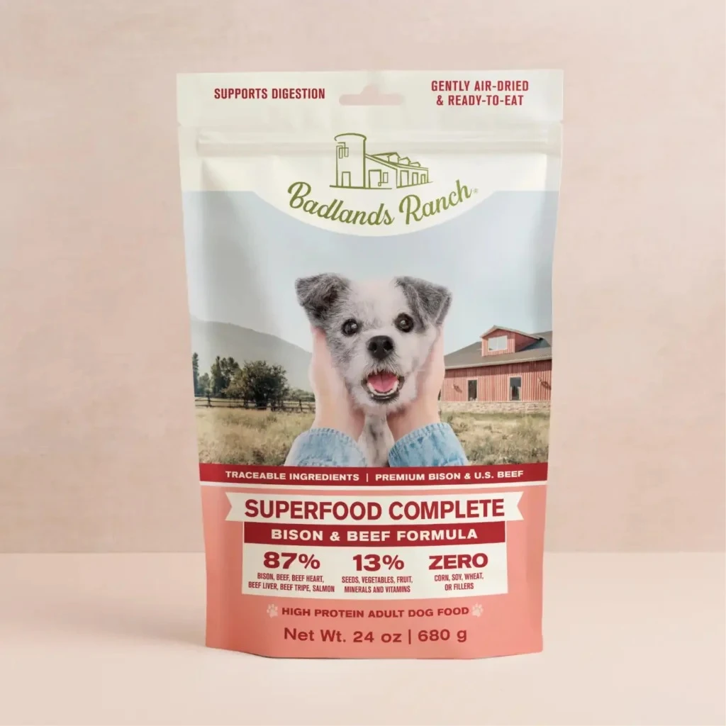 Superfood Complete Air Dried Bison & Beef Formula Dog Food 24 oz