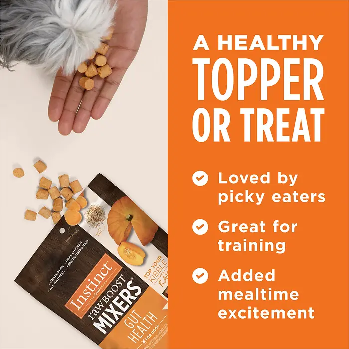 Raw Boost Mixers Gut Health Freeze-Dried Dog Food Topper 12.5 oz