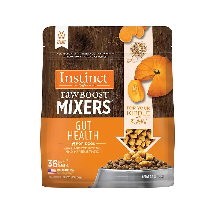 Raw Boost Mixers Gut Health Frozen Raw Dog Food Topper 1.25 lb