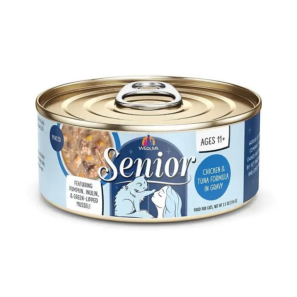 Senior Chicken & Tuna Formula in Gravy Canned Cat Food 3 oz