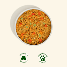 Turkey Recipe Gently Cooked Frozen Fresh Dog Food 8.82 oz