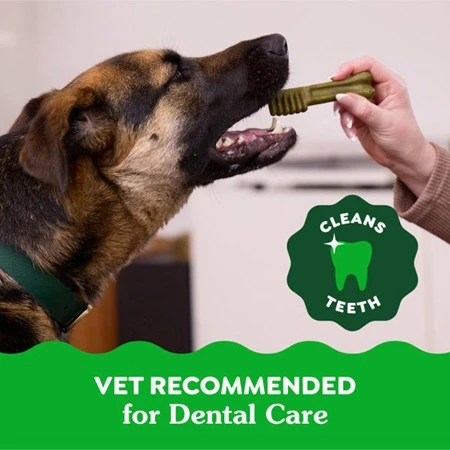 Natural Dog Dental Care Chews Oral Health Dog Treats Original Large 27 oz | 17 Pack