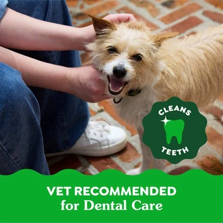 Natural Dog Dental Care Chews Oral Health Dog Treats Original Teenie 12 oz | 43 Pack