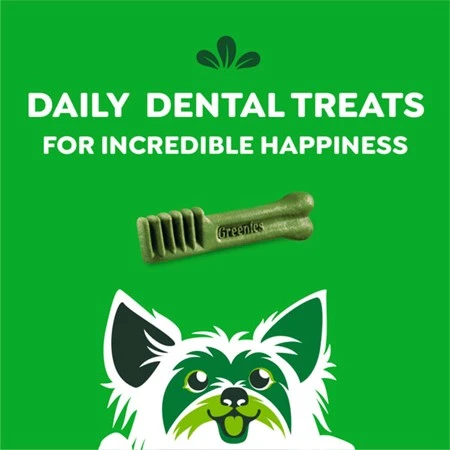 Natural Dog Dental Care Chews Oral Health Dog Treats Original Teenie 12 oz | 43 Pack