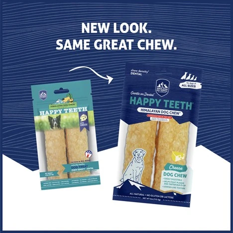 Happy Teeth Cheese Dental Dog Chew Treat 4 oz