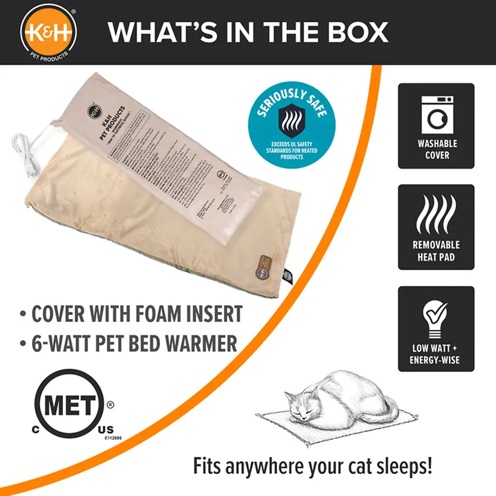 Thermo-Kitty Heated Pad with Cover Assorted