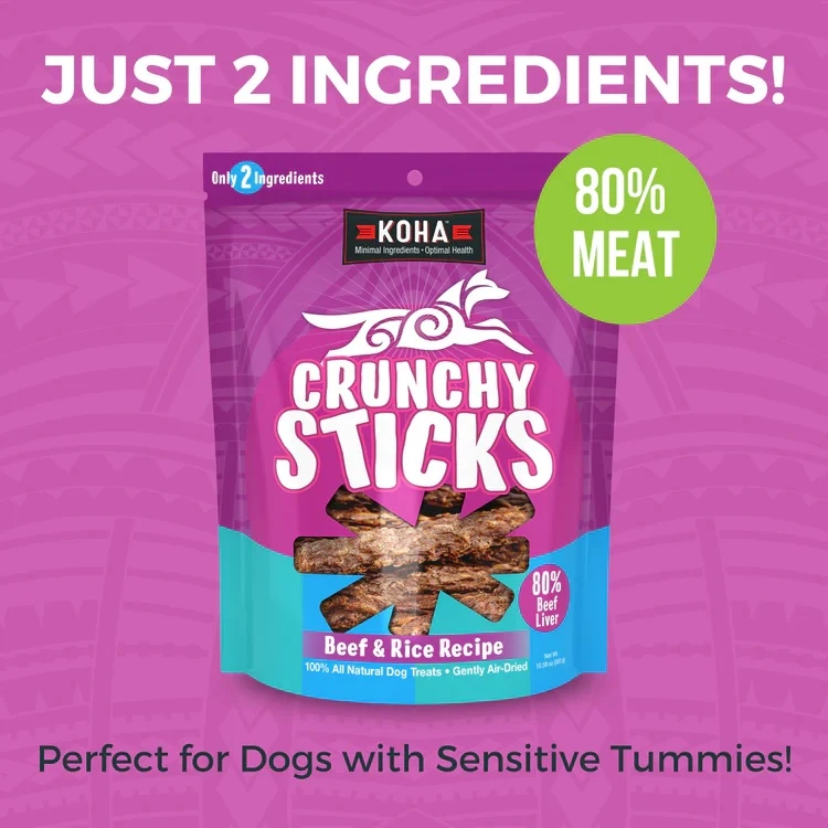 Crunchy Sticks Beef & Rice Recipe Dog Treats 10.58 oz