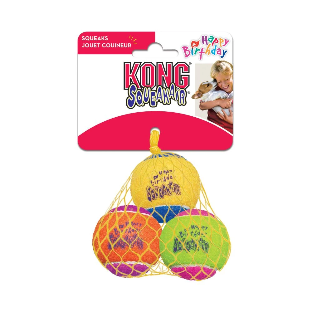 SqueakAir Birthday Ball Dog Toy Assorted Medium