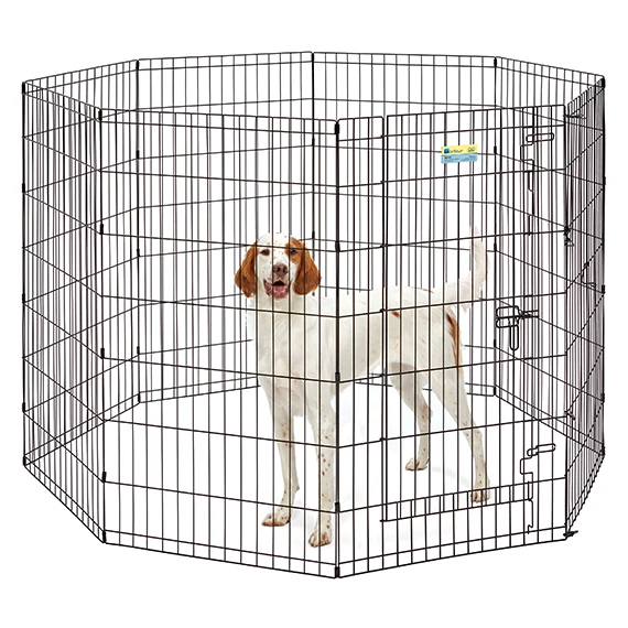 Contour Exercise Pen with Door Black Large 42"