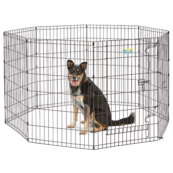 Contour Exercise Pen with Door Black Medium 36"