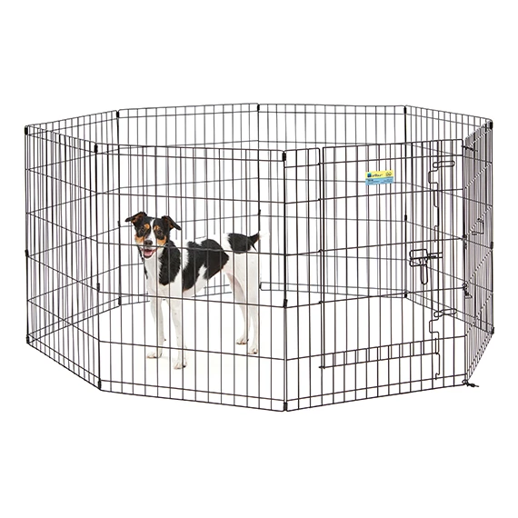 Contour Exercise Pen with Door Black Small 30"