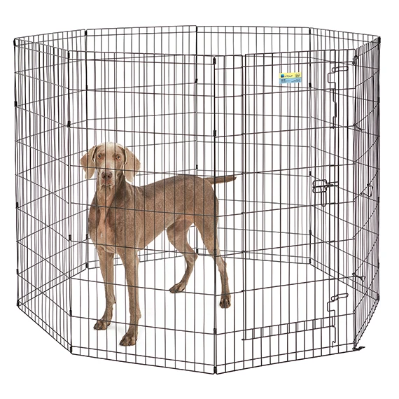 Contour Exercise Pen with Door Black X-Large 48"