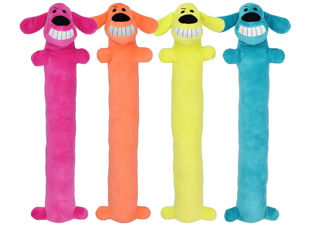 Loofa Dog The Original Dog Play & Cuddle Toy Assorted Colors 18"