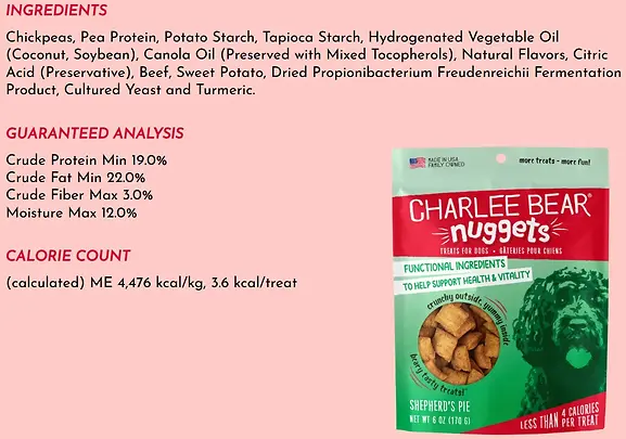 Nuggets Shepherd's Pie Crunchy Dog Treats 6 oz
