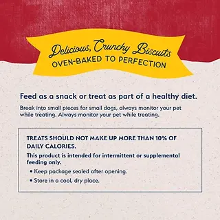 Rewards Crunchy Biscuits with Real Bison Small Breed Dog Treats 8 oz