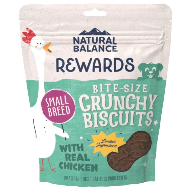 Rewards Crunchy Biscuits with Real Chicken Recipe Small Breed Dog 8 oz