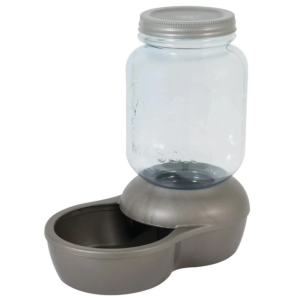Mason Jar Gravity Pet Waterer 1 gal