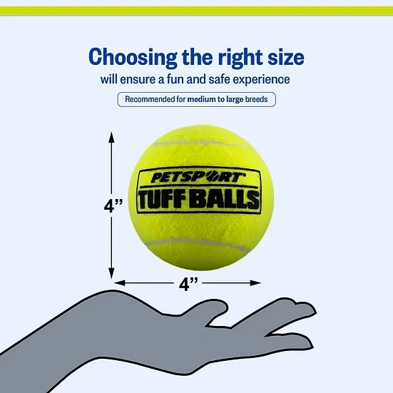 Tuff Ball Giant Dog Toy 4"