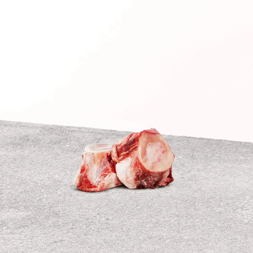 Beef Marrow Raw Recreational Dog Bone 2" | 6 Pack