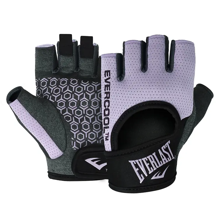 EVERLAST HEATHER - LI/BLACK - WEIGHTLIFTING GLOVES - ASSORTED SIZES