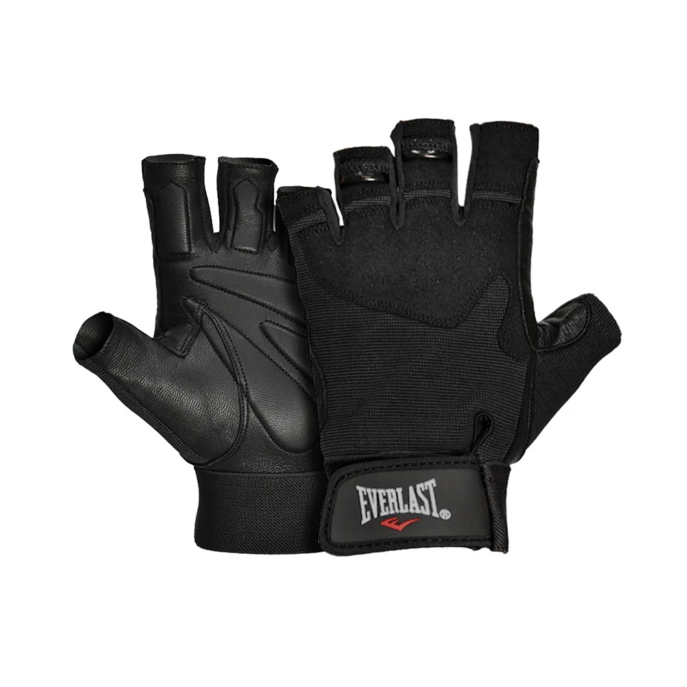 ECLIPSE EVERLAST BLACK/BLACK - WEIGHTLIFTING GLOVES - ASSORTED SIZES