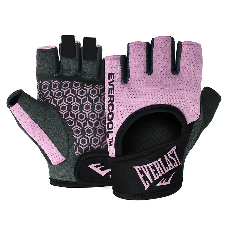 EVERLAST HEATHER - PINK/BLACK - WEIGHTLIFTING GLOVES - ASSORTED SIZES