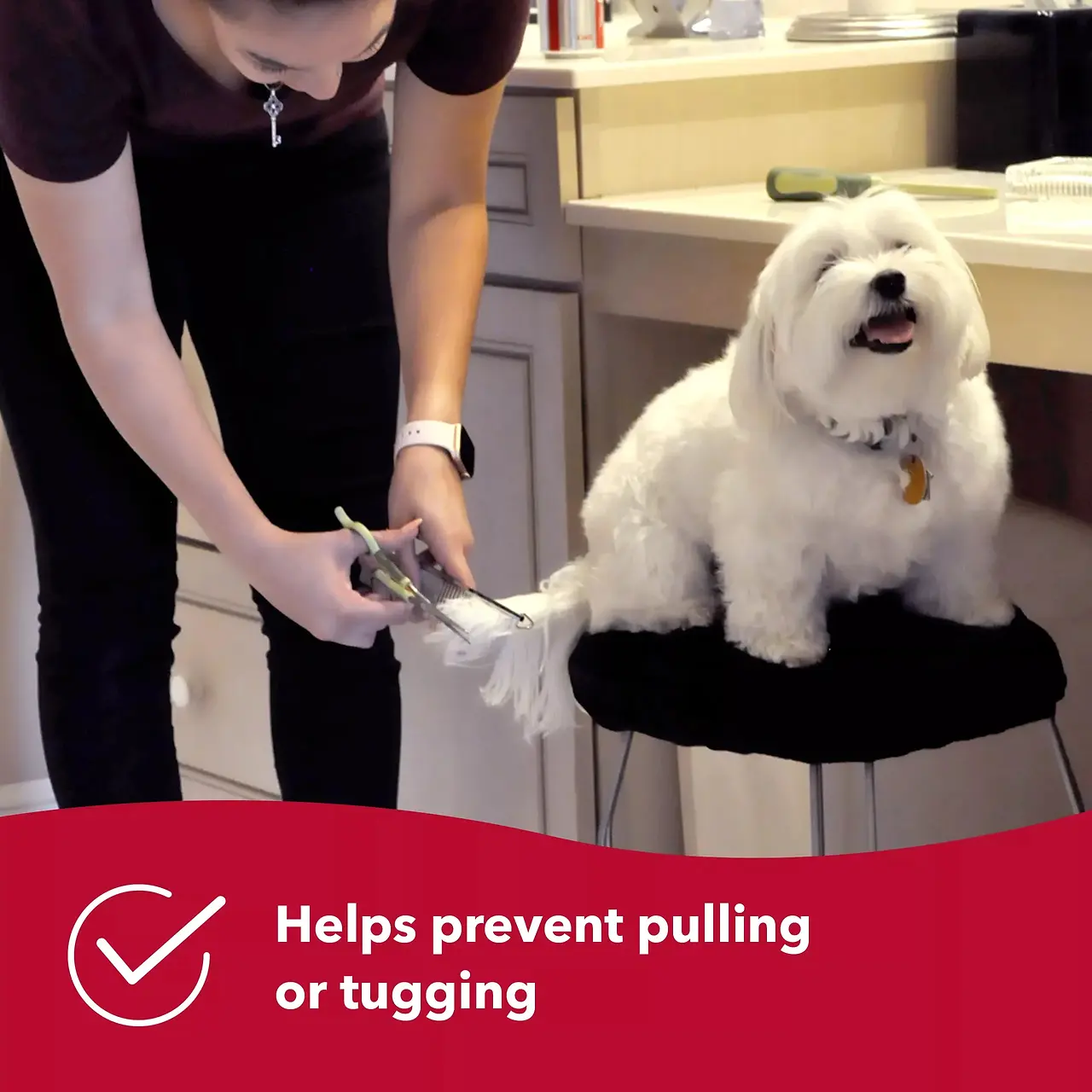 Dog Grooming Comb for Medium & Coarse Coat 7-1/4"