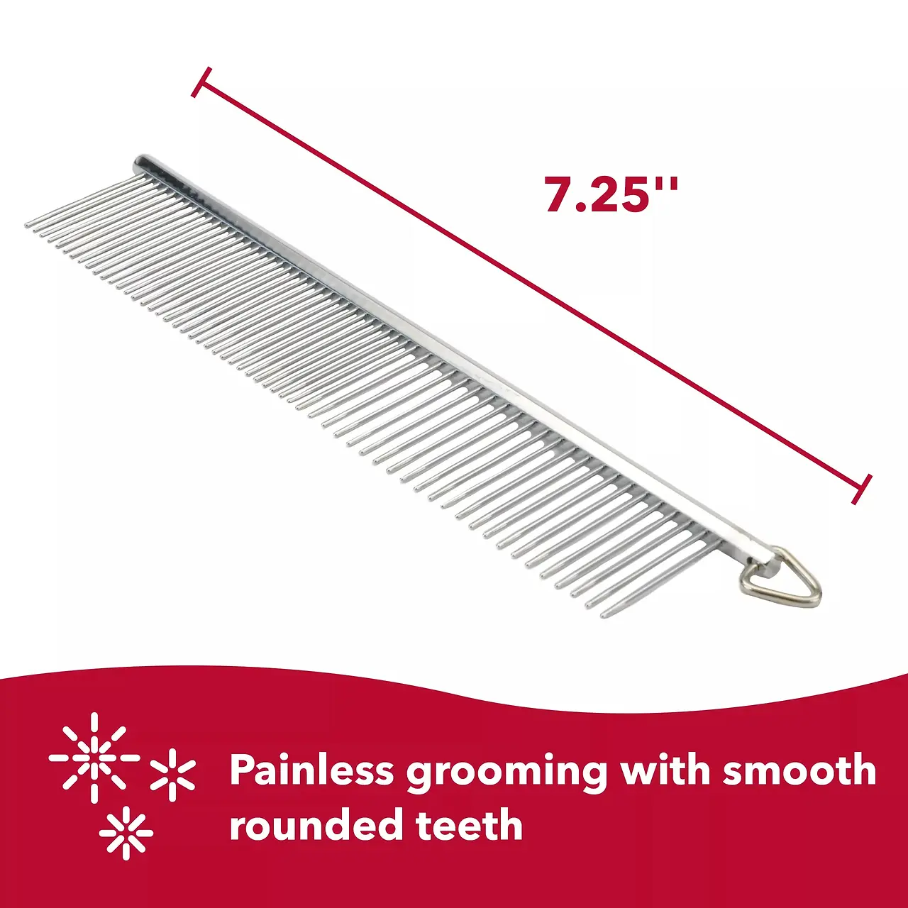 Dog Grooming Comb for Medium & Coarse Coat 7-1/4"