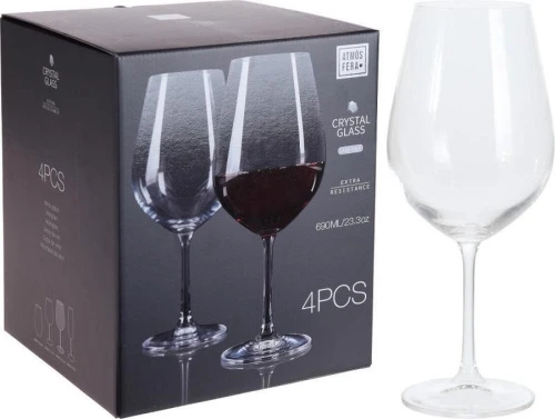 WINE GLASS CRYSTALLINE 4PCS