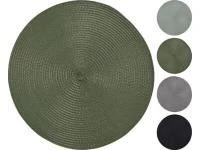 PLACEMAT ROUND 38CM - 4 ASSORTED COLORS