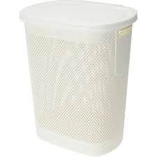 LAUNDRY BASKET PP 58LTR WHITE