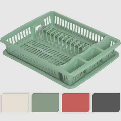 DISH DRAINER PP 460X365X80MM