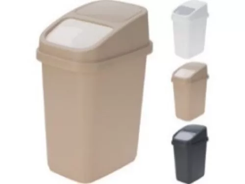 WASTE BIN PP 10LTR - 3 ASSORTED COLORS