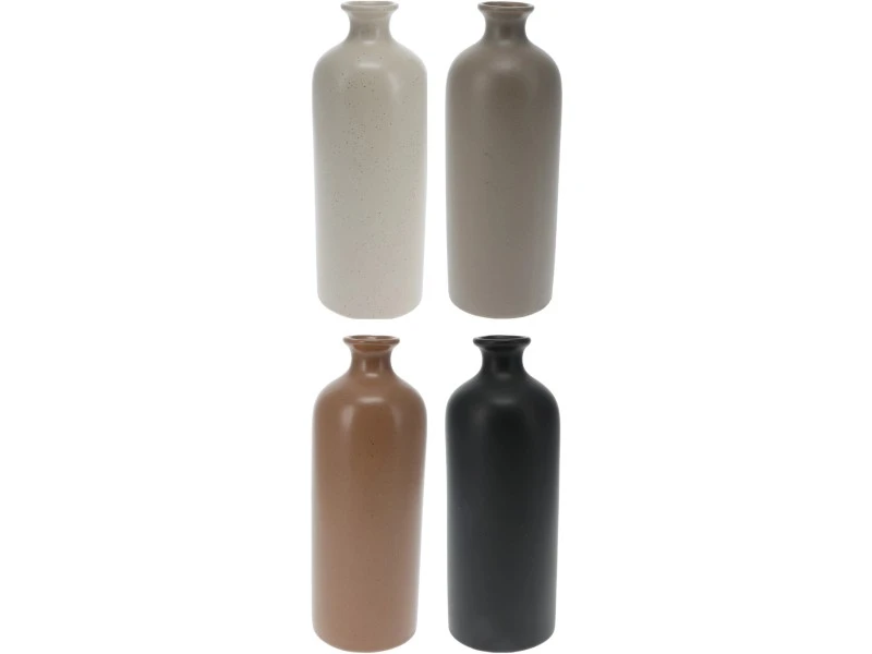 VASE PORCELAIN 4 ASSORTED COLORS