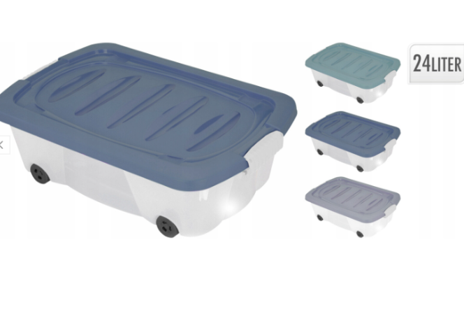 STORAGE BOX UNDER BED - 3 ASSORTED COLORS