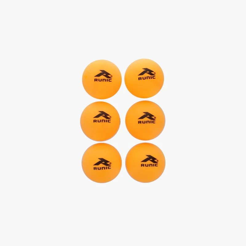 PVC PING PONG BALLS - 6 X SET