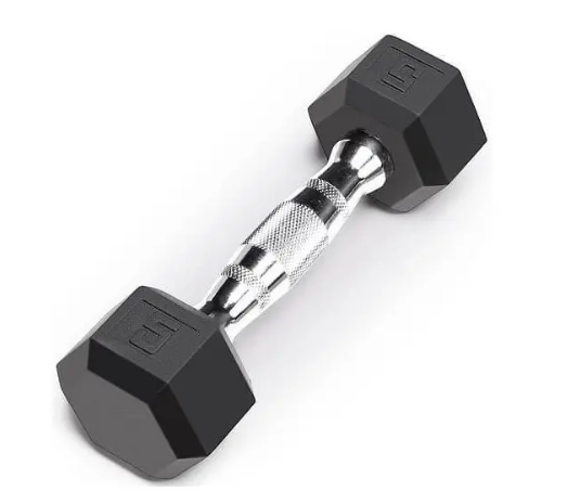 Hex Dumbbell with Rubber 5LB
