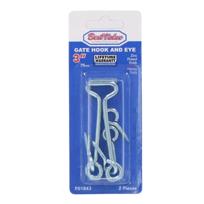 GATE HOOK & EYE 3"