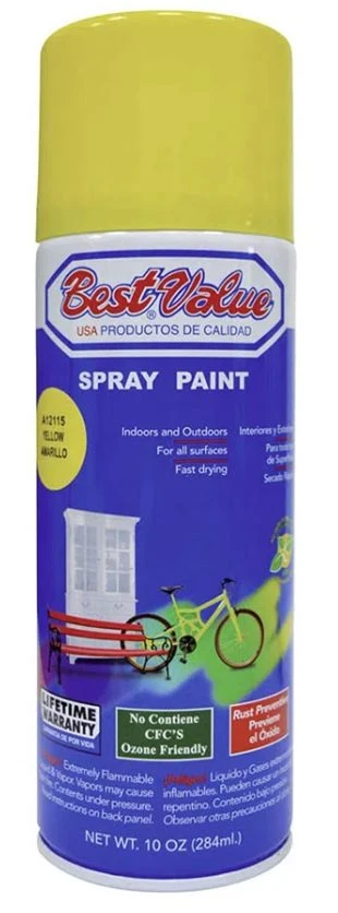 INTER/EXTER SPRAY PAINT ART YELLOW