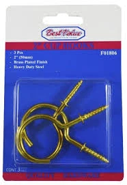 2" CUP HOOKS 3PC