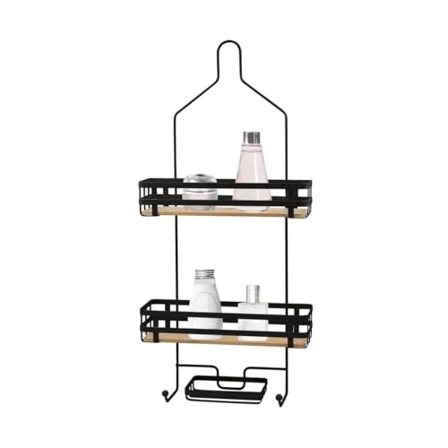 SHOWER CADDY W/BAMBOO BASE MB