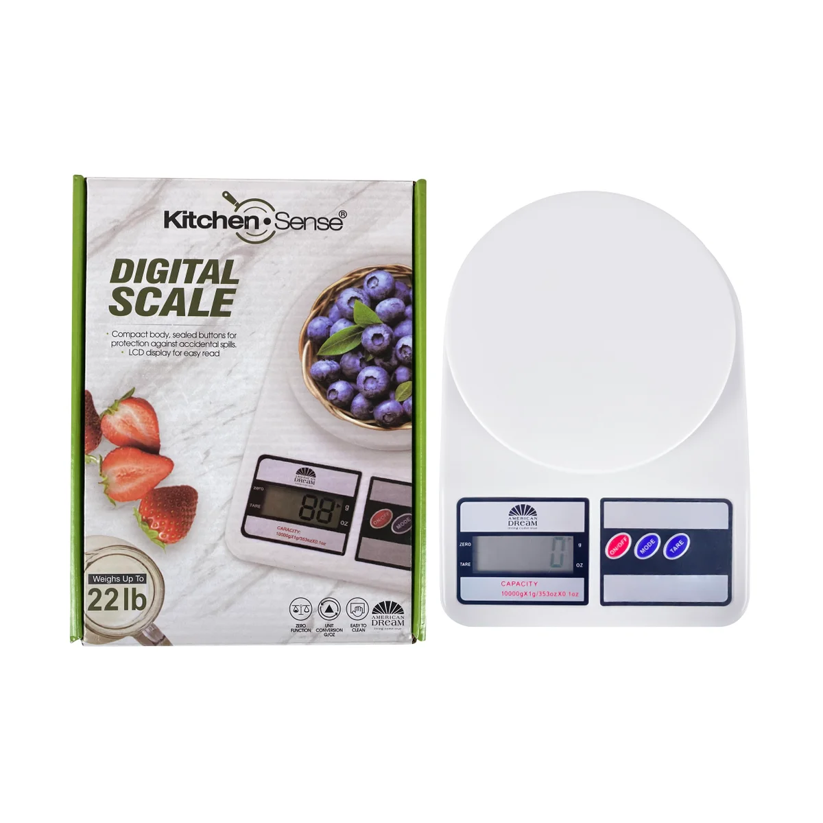 DIGITAL KITCHEN SCALE W/ PAN
